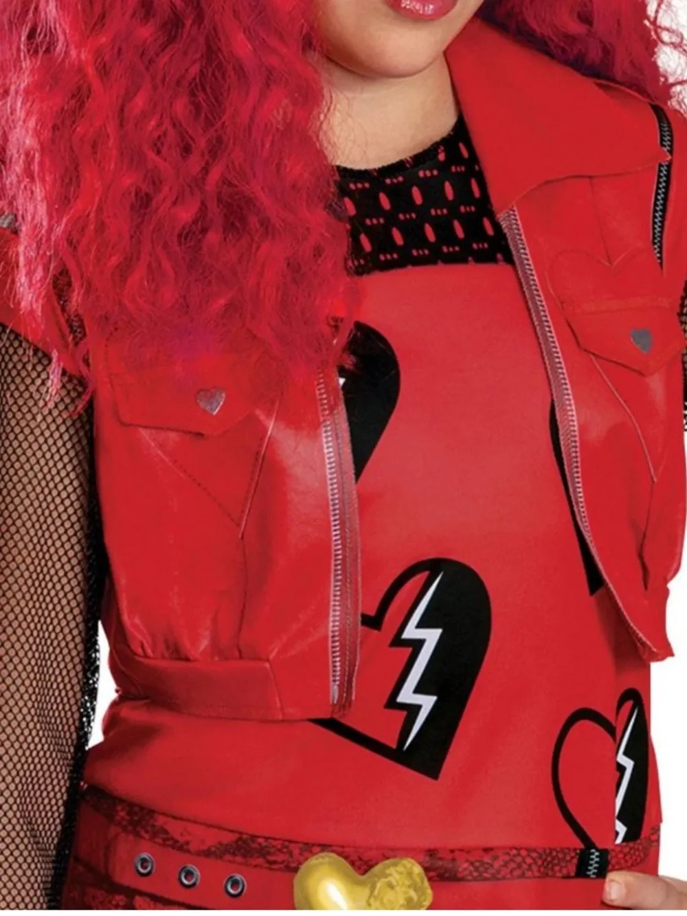 Disguise Girls' Disney's Descendants 4: Rise of Red Classic Halloween Costume-S - Picture 2 of 8